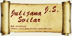 Julijana Svilar vizit kartica